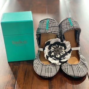 Tieks Seafield Check size 9 - EXCLUSIVE release